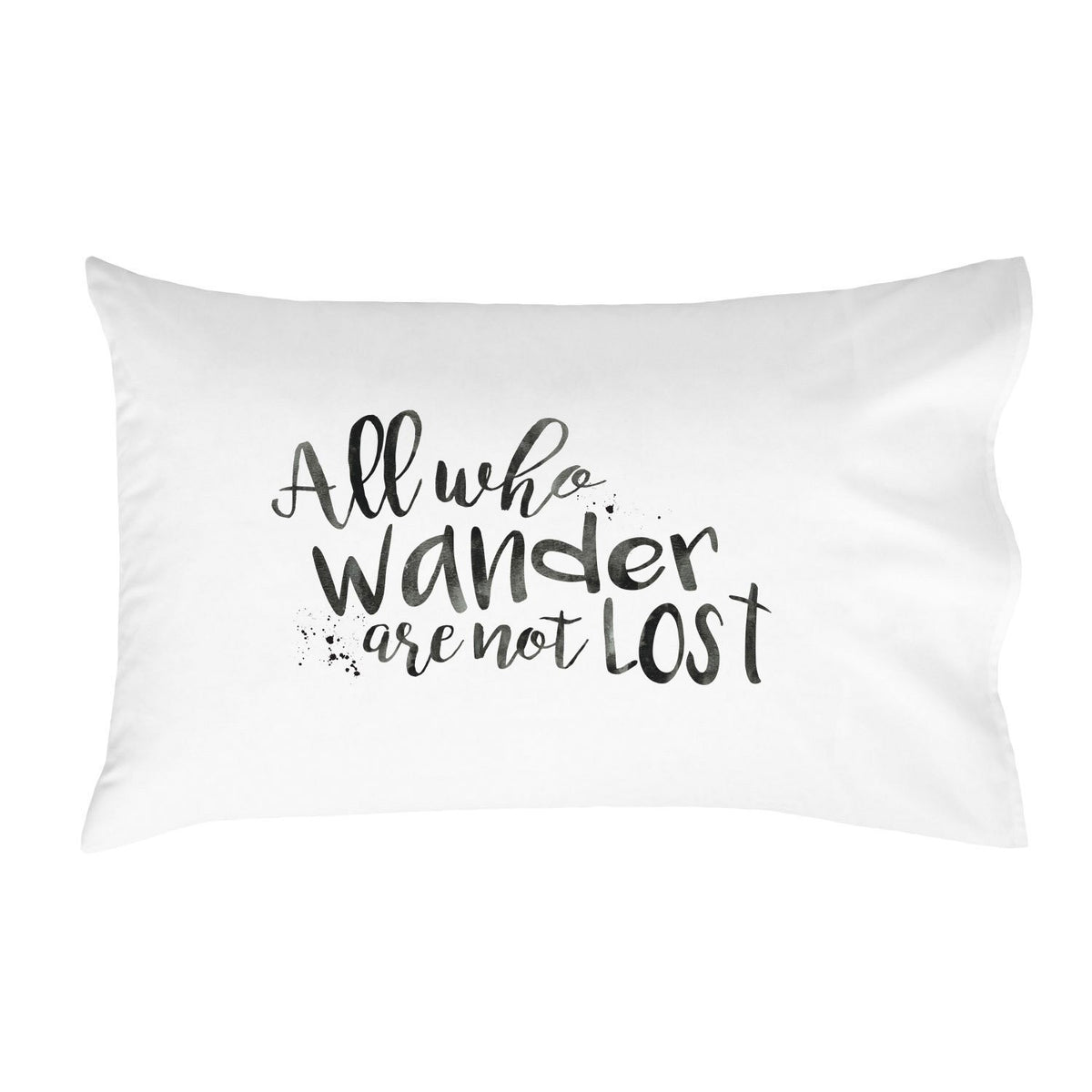 Not All Who Wander, Pillow Cover, Throw Pillow, JRR Tolkien, Room Decor, Home Decor, Bedroom Decor