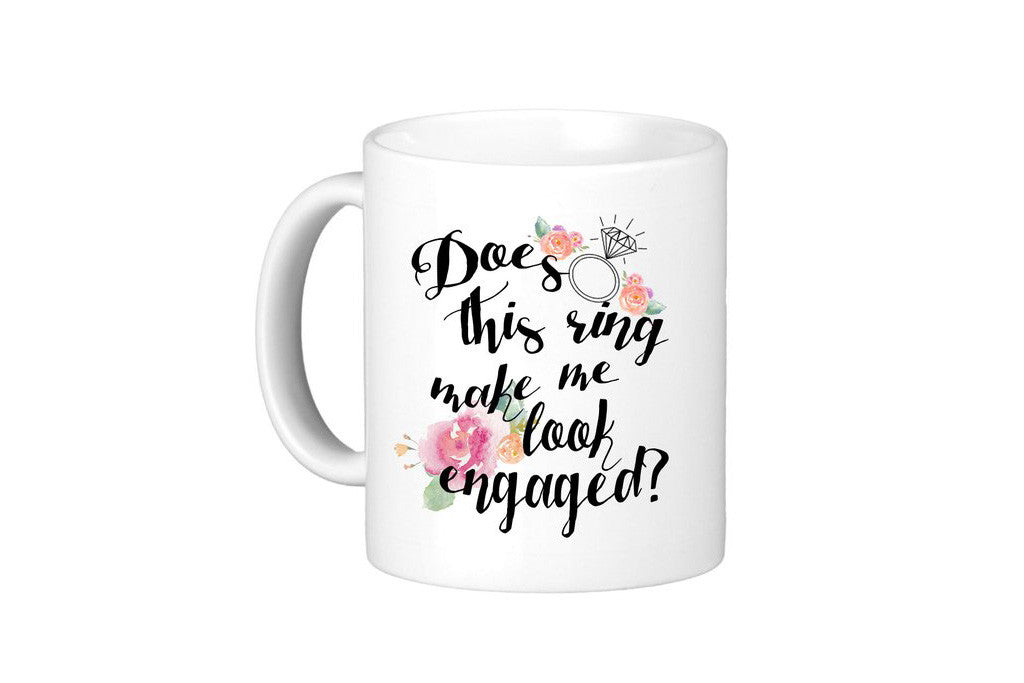 Do I Look Engaged? Personalized 30 oz. Oversized Coffee Mug